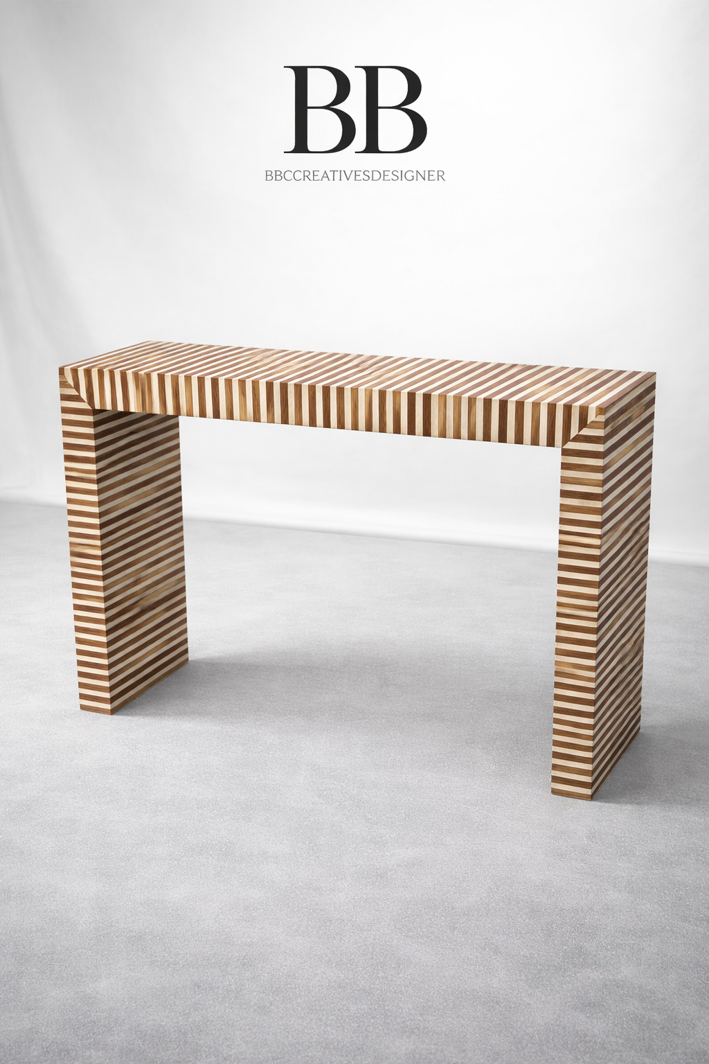 Handmade Wooden Bone Inlay Console Table / Entry Way Console / Home Decor