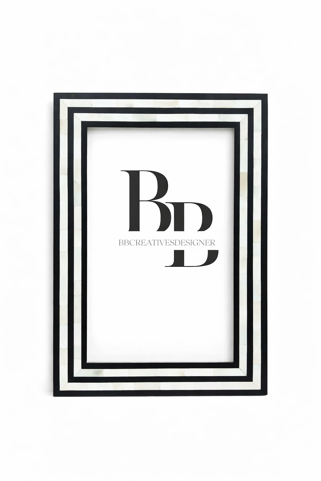 Handmade wooden bone inlay mirror frame / Wall decor / home decor / mirror frames