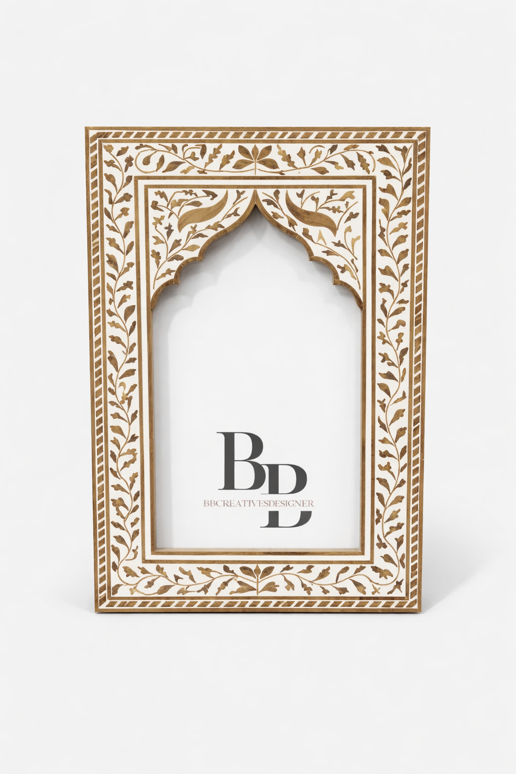 Handmade wooden Teak wood inlay mirror frame / Wall decor / home decor / mirror frames